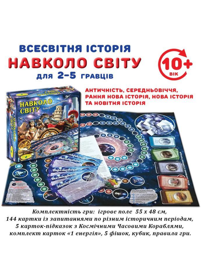 Настільна гра "Навколо світу" 82296 історичний квест Энергия Плюс (316266914)