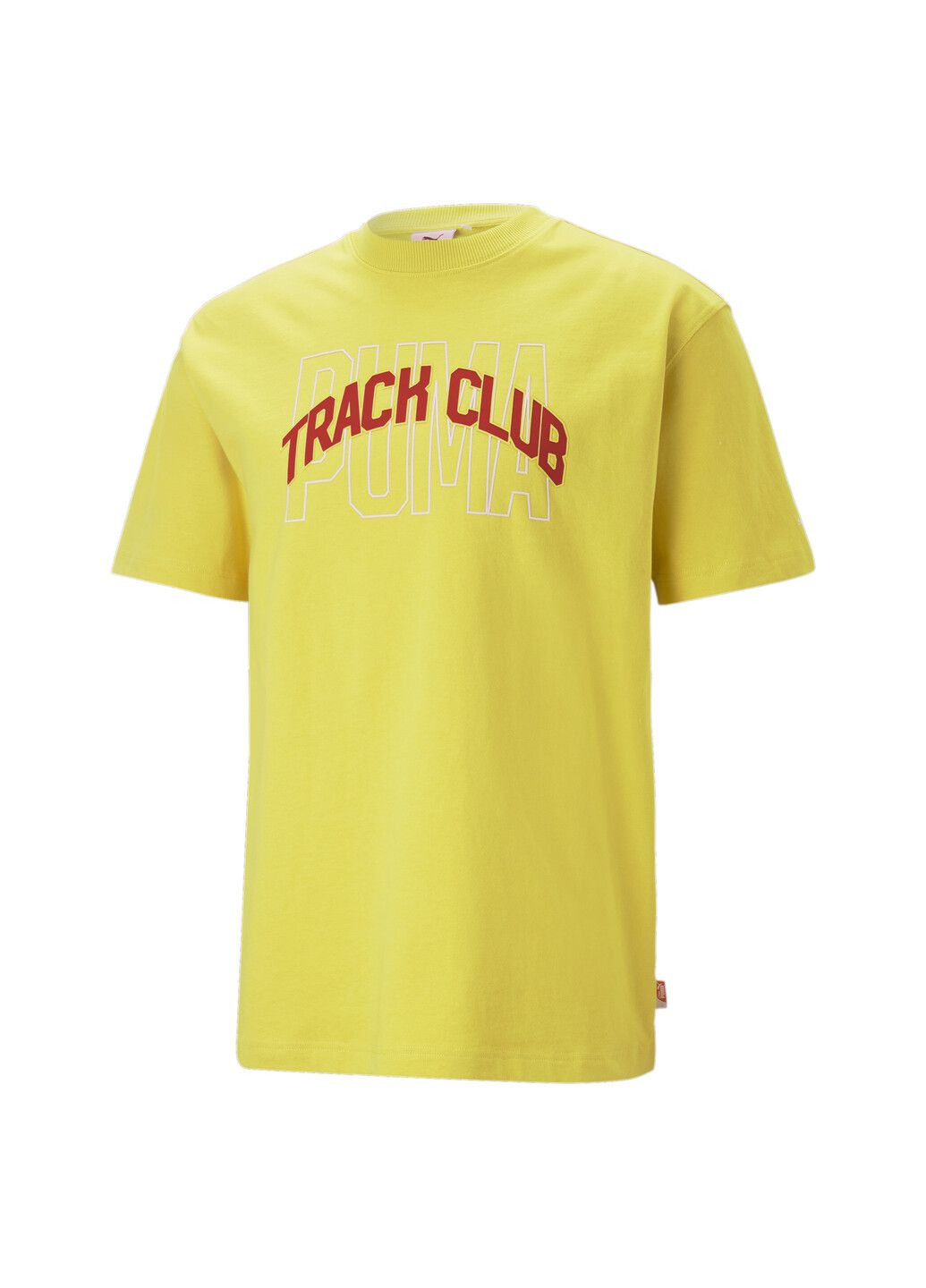 Желтая футболка track meet graphic tee men Puma