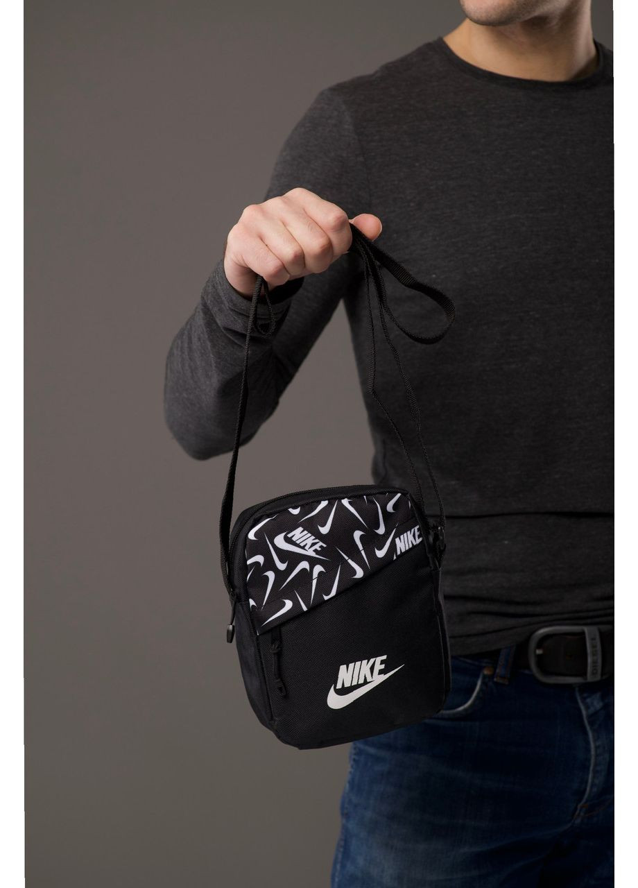 Чорна сумка чоловіча через плече - мінімалізм і зручність No Brand (365761987)