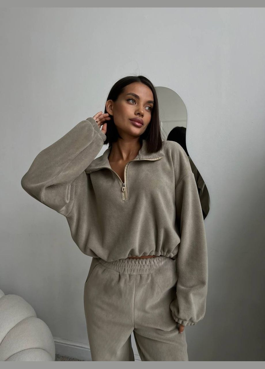 Теплий спортивний жіночий костюм із двостороннього флісу No Brand Р1540-720/1 (337990254)