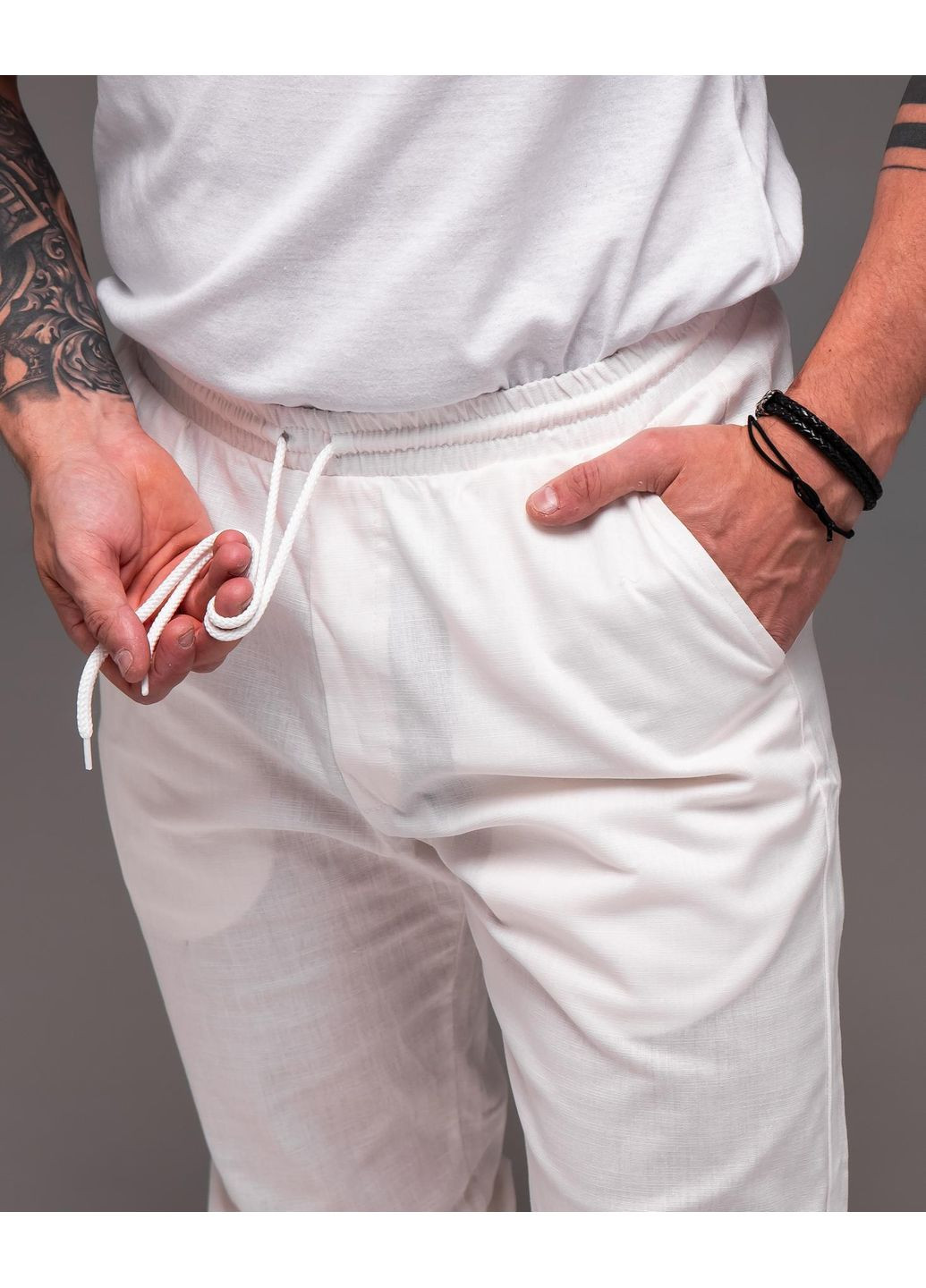 Молочные повседневный демисезонные джоггеры брюки No Brand