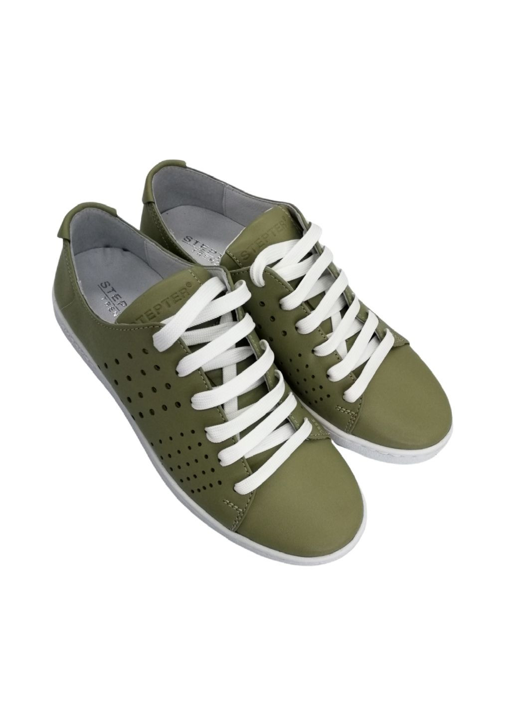 Оливкові кеди (р) шкіра 0-1-1-6836 Stepter