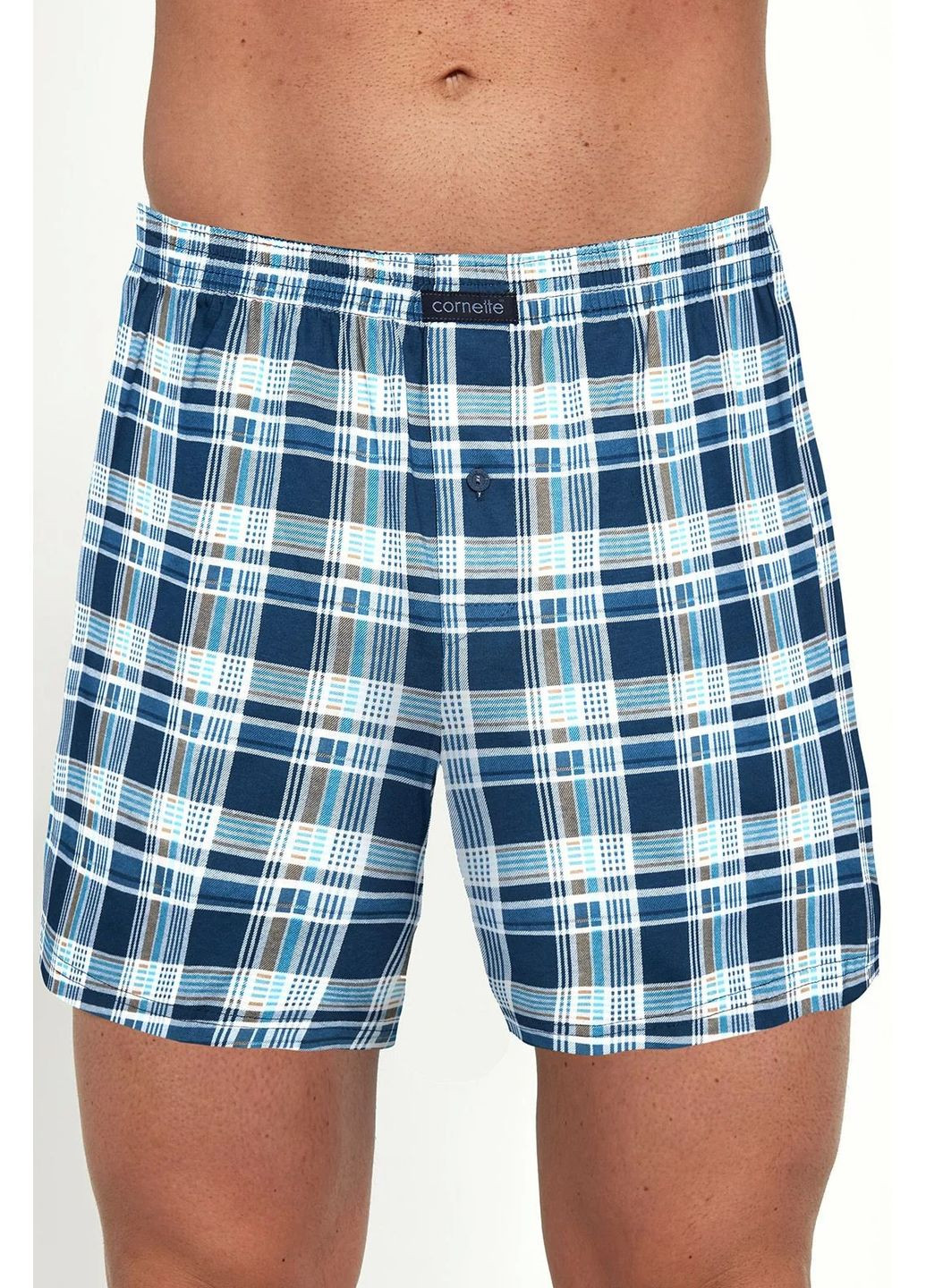 Труси-боксери з принтом в клітку Comfort 002/235 Cornette (351582388)
