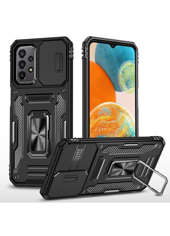 Ударопрочный чехол Camshield Army Ring для Samsung Galaxy A13 4G / A04s Black No Brand (344464952)