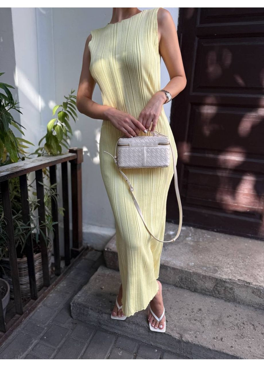 Желтое платье, цвет жёлтый No Brand