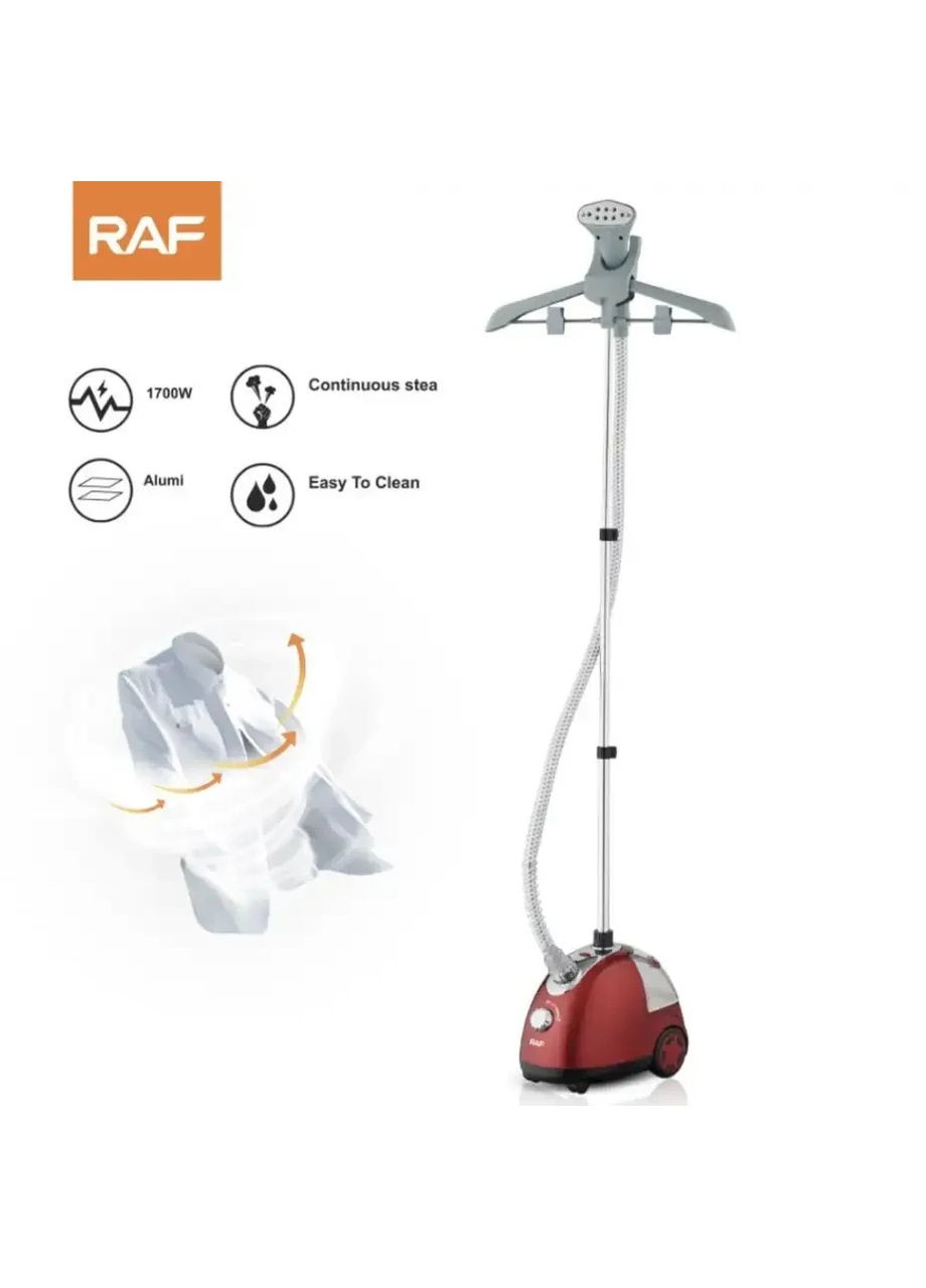Відпарювач вертикальний пароочисник із вішалкою стаціонарний для одягу R3037 1700 Ватів hjk RAF (373423490)