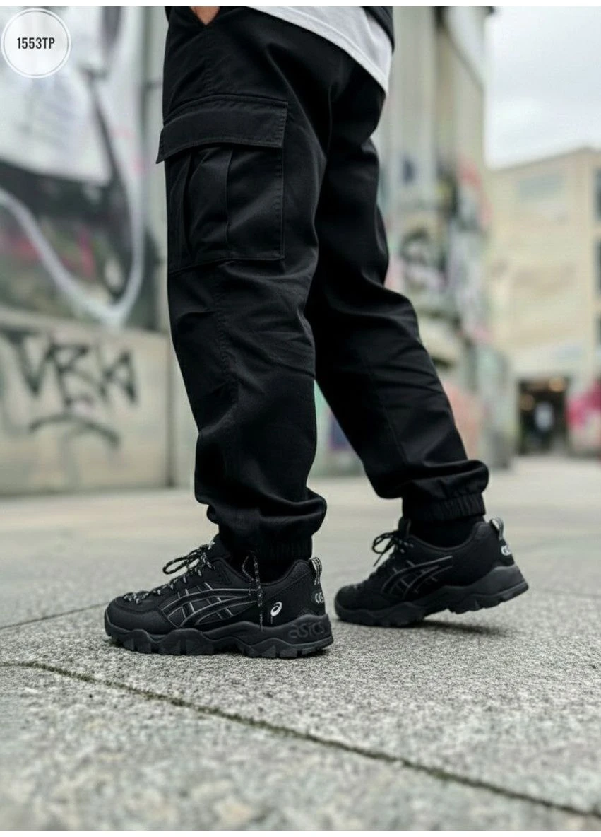 Чорні літні кросівки asics gel-pickax black асікс гель No Brand