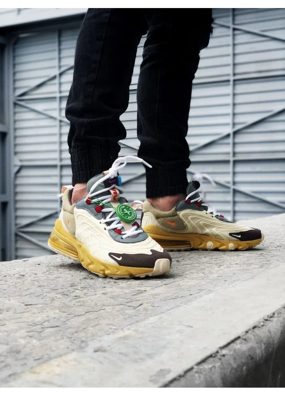 Белые демисезонные кроссовки мужские nike air max 270 eng yellow white 2 найк аир макс 270 белые No Brand
