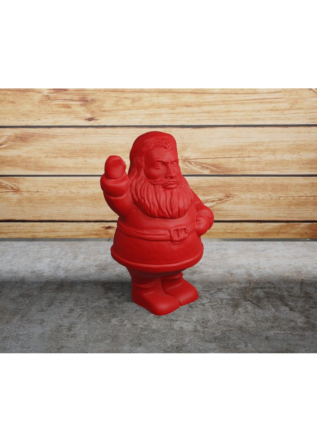 Фигурка Рокобильный Санта Клаус (дед мороз, святой Николай) с поднятой рукой ЗаСвіт (280940480)