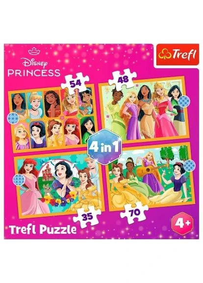 Пазл Princess Казкові історії 4 in 1 (35, 48, 54, 70) елемента (5900511346510) Trefl Princess Казкові історії 4 in 1 (35, 48, 54, 70) е (380507231)