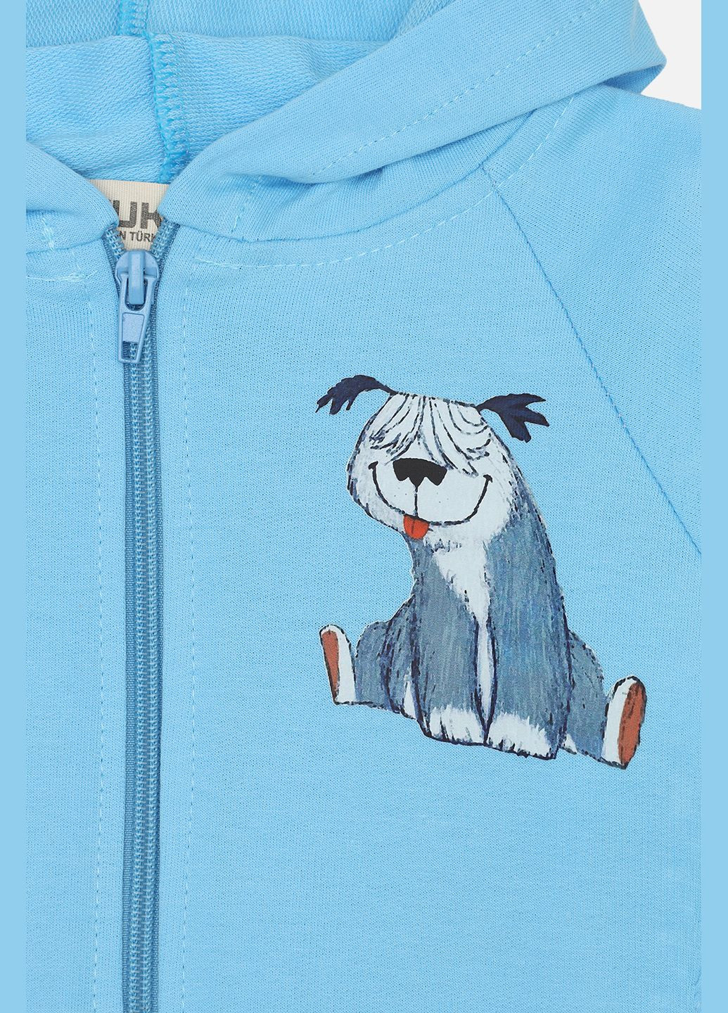 Толстовка на блискавці для хлопчика колір блакитний ЦБ-00271955 Yuki (322763954)