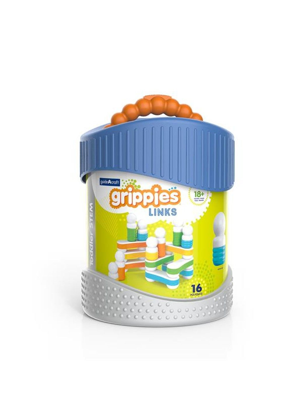 Магнітний конструктор Grippies Links, 16 деталей (G8317) Guidecraft (331299379)