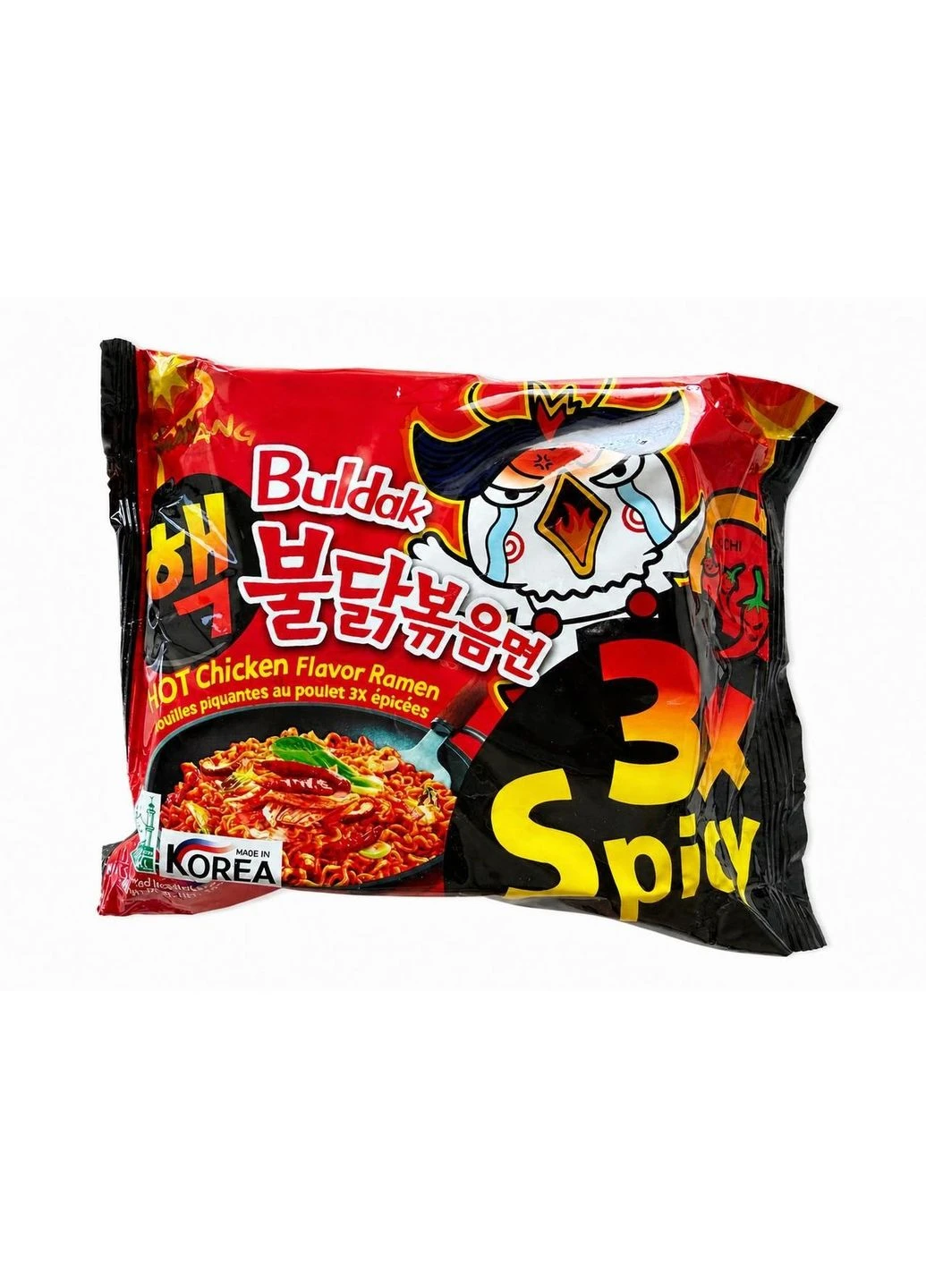Локшина рамен дуже гостра Buldak 3x Spicy Hot Chicken Ramen 140г Samyang (391111632)