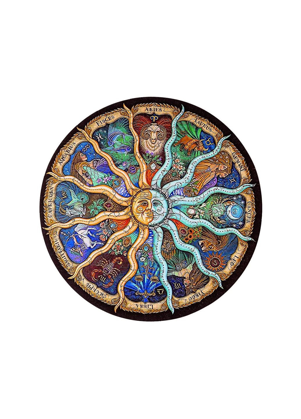 Пазли дерев'яні Зодіак А4 Фігурний пазл з високоякісних плит HDF UNI (361932759)
