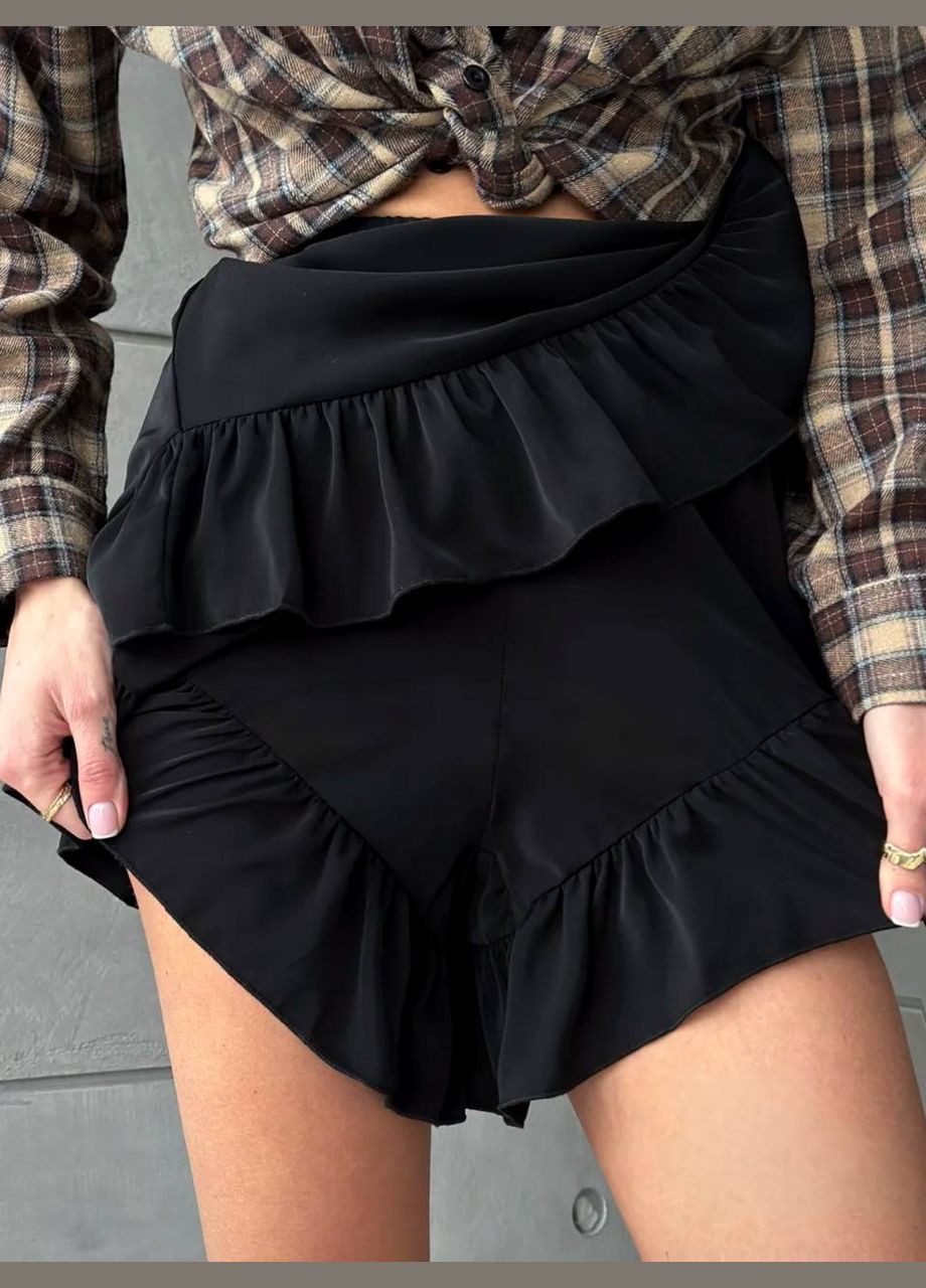 Жіночі чорні шорти-спідниця No Brand (337177917)