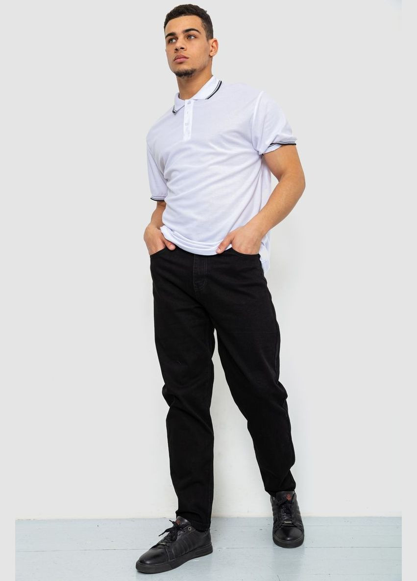 Синие демисезонные прямые джинсы мужские однотонные чорные размер 33 (sku_244r8570-1) Ager