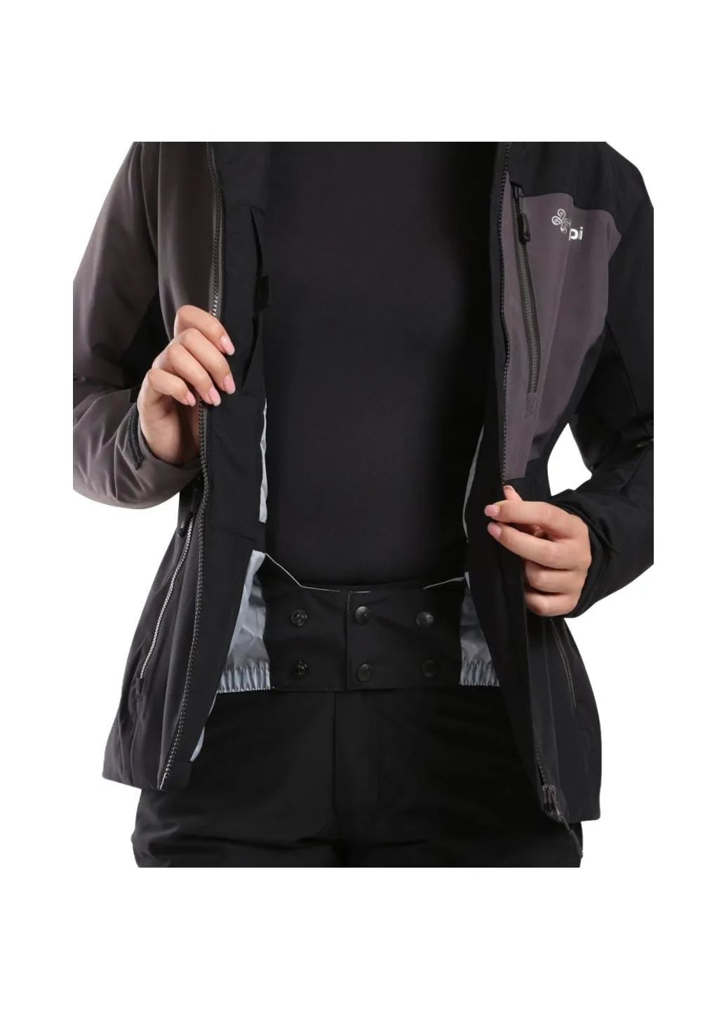 Черная демисезонная куртка flip-w Kilpi