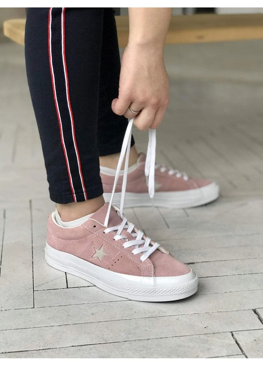 Рожеві літні кеди converse low pink конверс рожеві No Brand