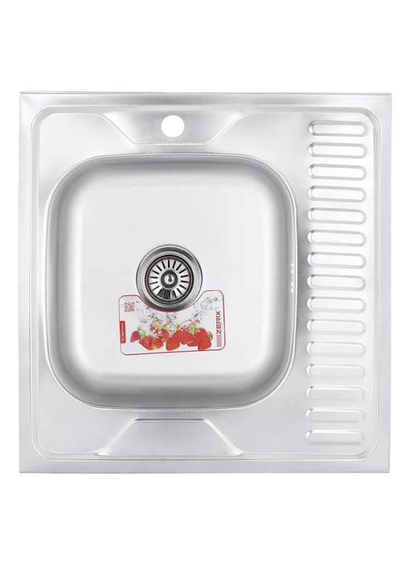 Кухонная мойка Zerix Z6060L-06-160E Satin ZM0568 No Brand (370286361)