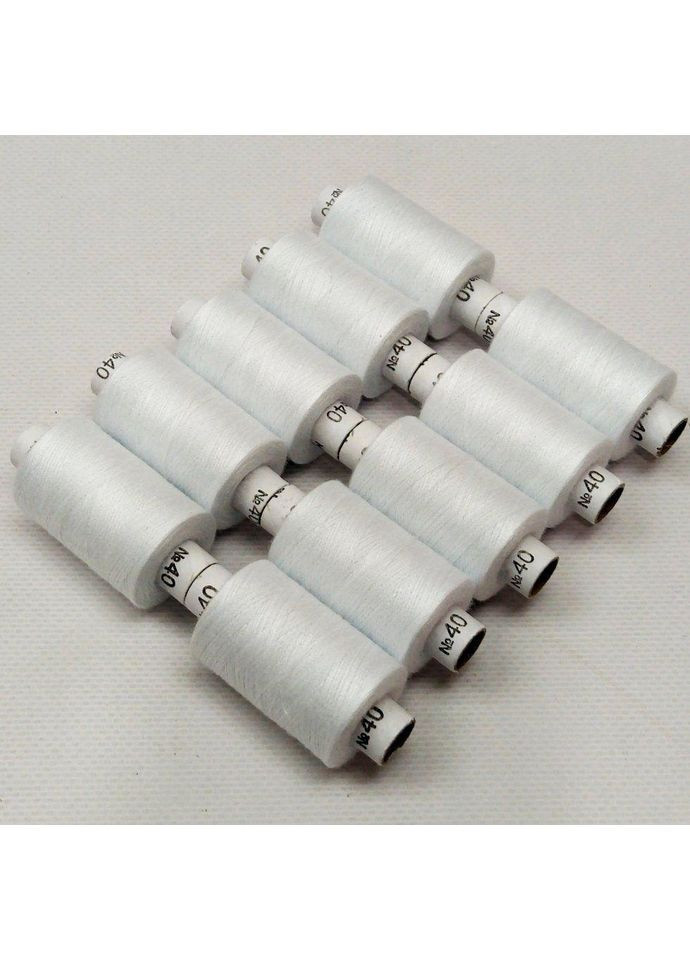 Набір білої нитки 40/2 100% поліестер 400 м Peri (352745730)