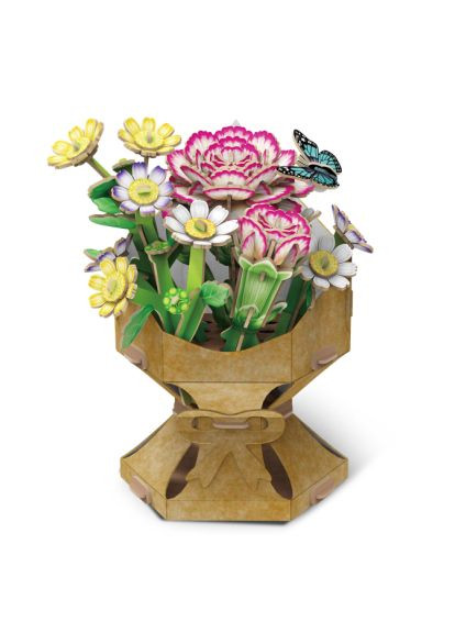 Пазл трехмерный Букет цветов Гвоздики (W3300h) Cubic Fun тривимірний Букет квітів Гвоздики (366067003)