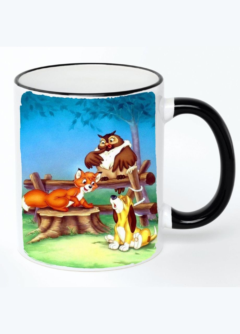 Чашка с детским рисунком (кружка, кружка) #0033 Белая с черной ручкой 330 мл No Brand (322713905)