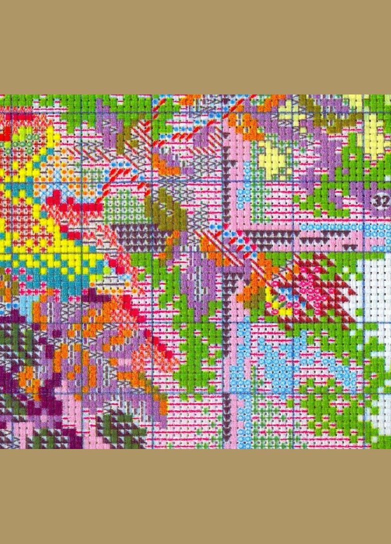 Набір для вишивання за нанесеною на канву схемою "Happy family". AIDA 14CT printed 35*45 см Joy Sunday (313614185)