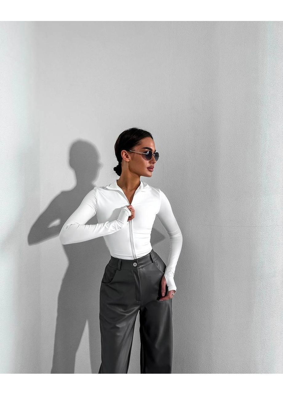 Женский лонгслив на молнии KaraMix (372735618)