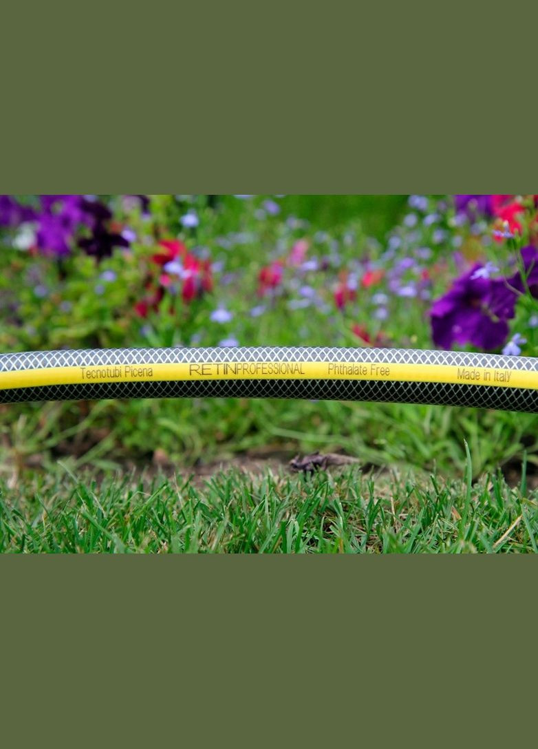 Шланг садовый Retin Professional для полива диаметр 1/2 дюйма 25 метров Tecnotubi (277162590)