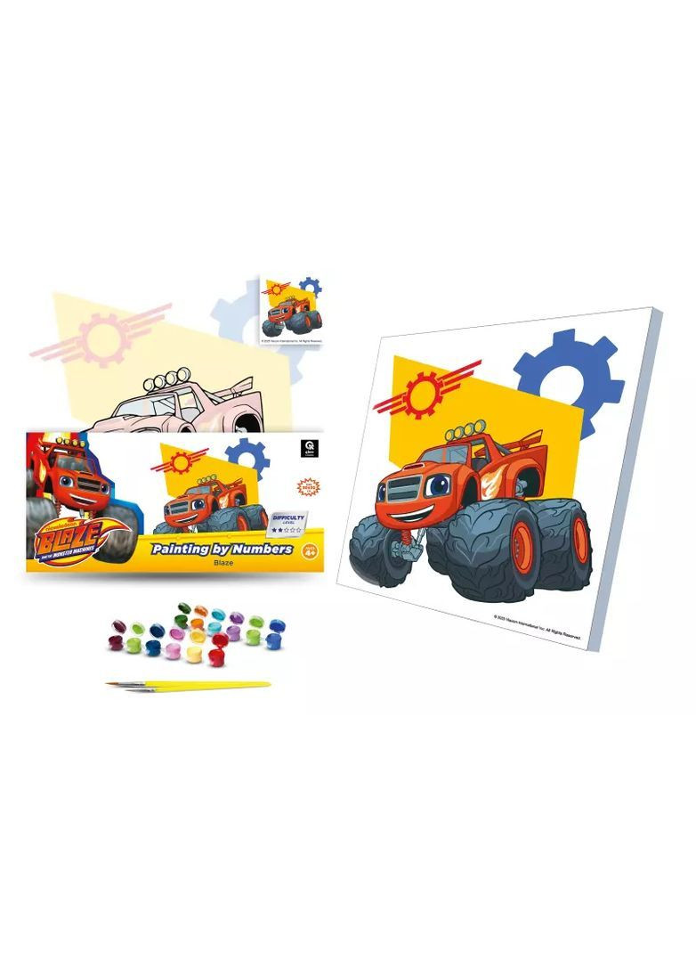 Картина по номерам "Блеск" 30x30 см, творческий набор для рисования - No Brand QB913-001 (371928442)