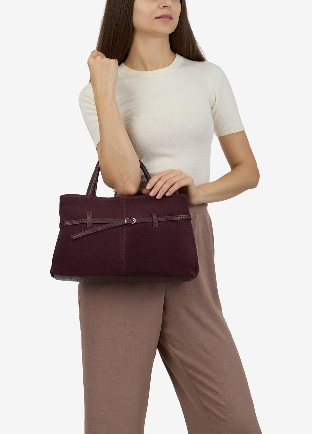 Сумка женская замшевая тоут средняя Tote Regina Notte (366545883)