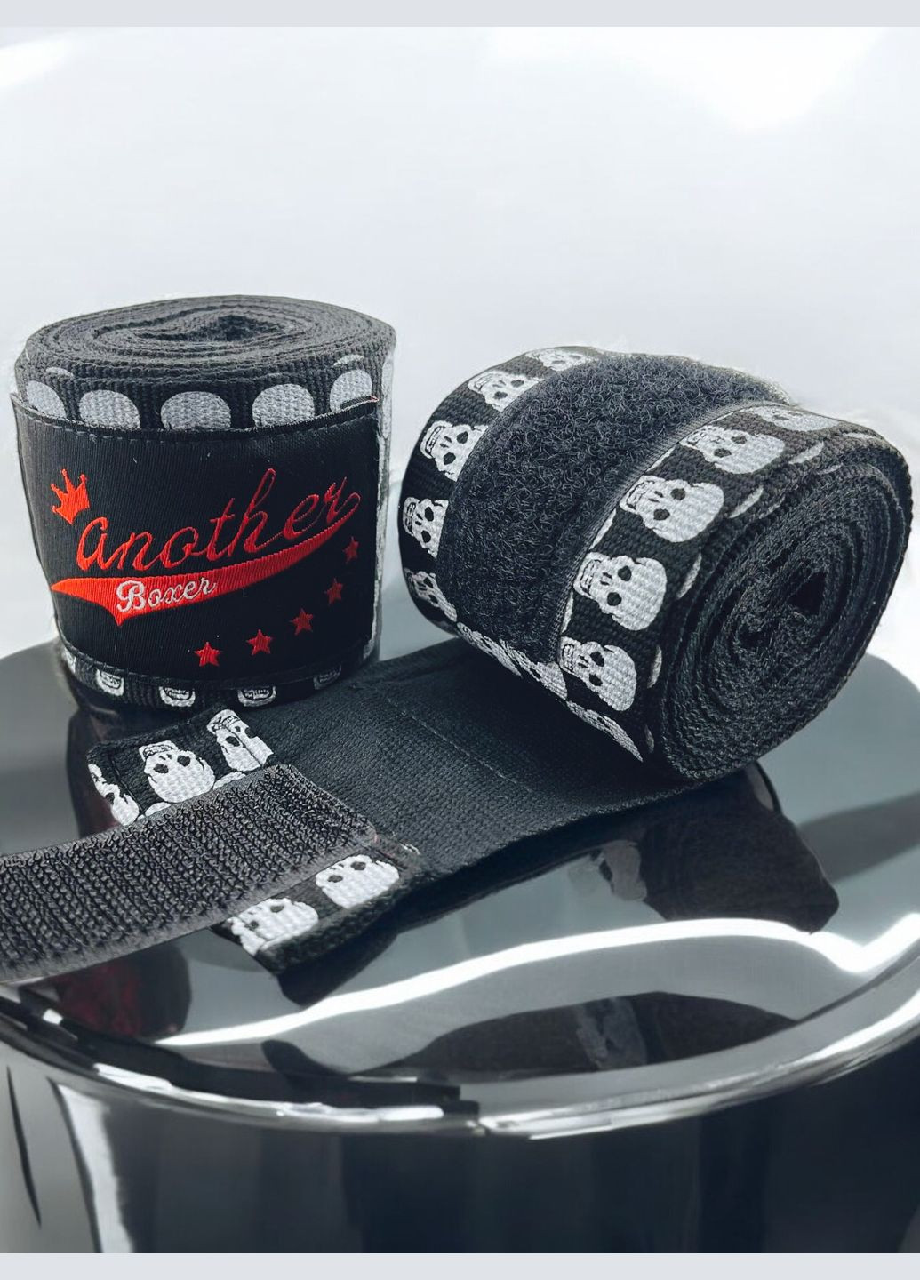 Бинти боксерські Another Boxer Череп ТОП Якість 5 метрів Чорні 2_1_5m_1 No Brand Skull 5m (324101344)