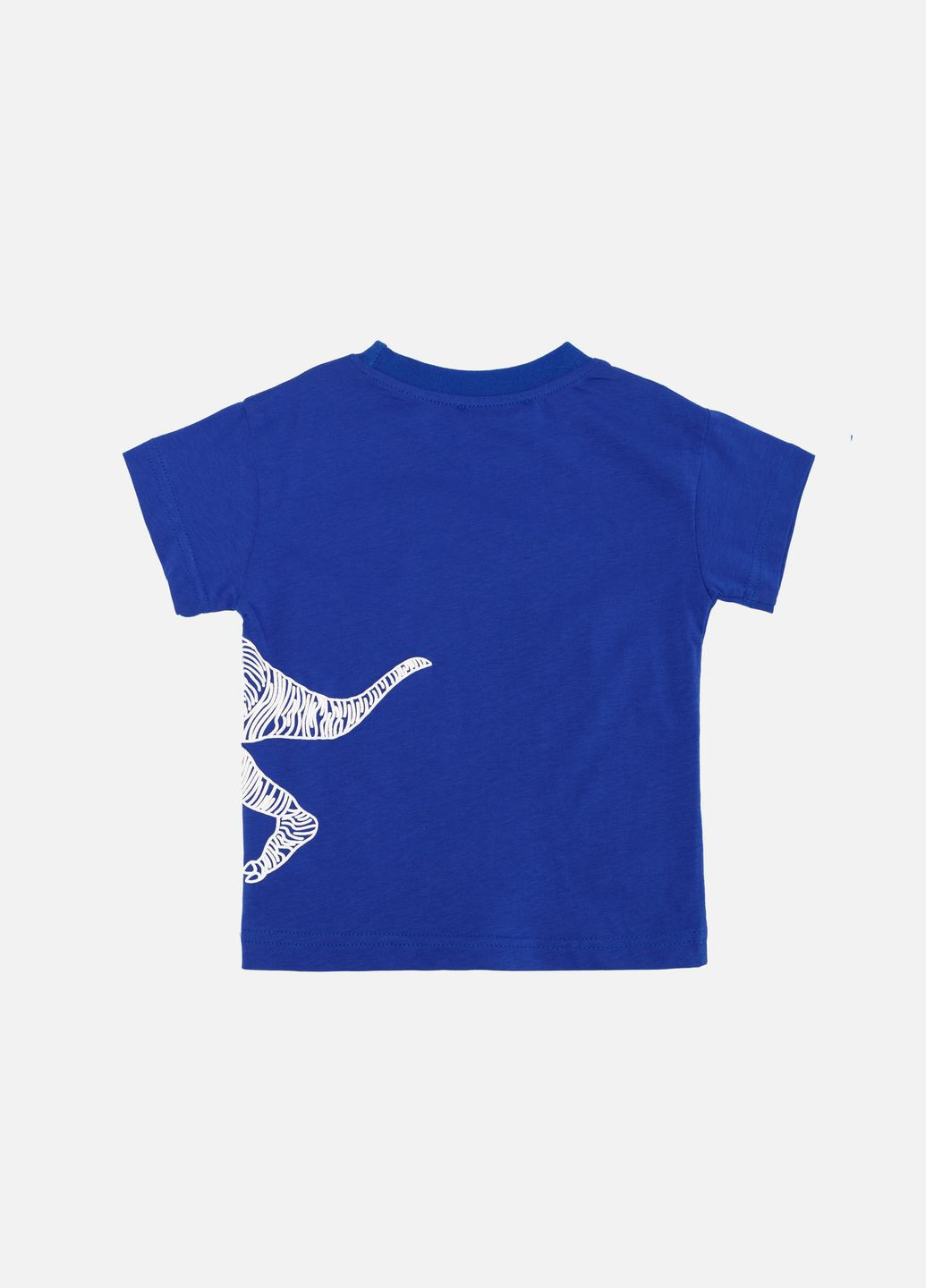 Синя літня футболка з коротким рукавом для хлопчика колір синій цб-00246445 First Kids