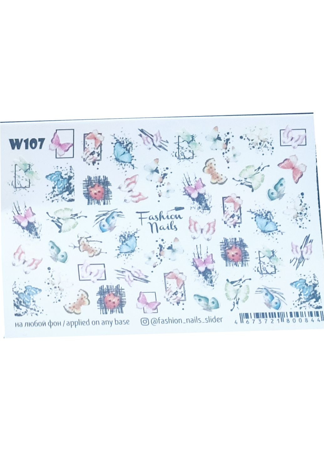 Слайдер для дизайна на ногтях w107 Fashion Nails (316630727)