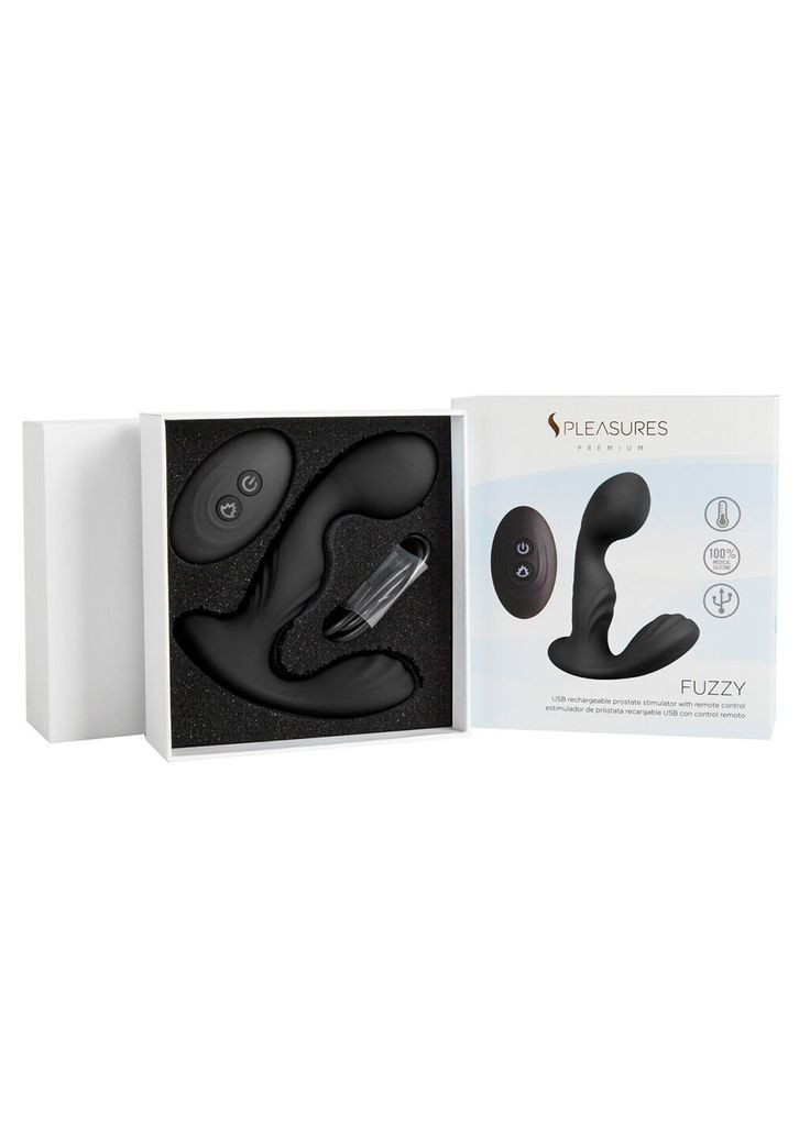 Вібромасажер простати Premium FUZZY,, з рельєфом, 10 режимів вібрації, нагрів - CherryLove S Pleasures (339868007)