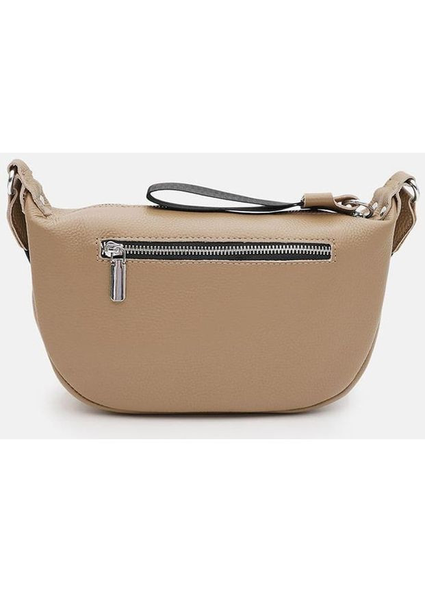 Сумка кросс-боди через плечо женская из натуральной кожи средняя Бежевый 38115 Borsa Leather (355245124)