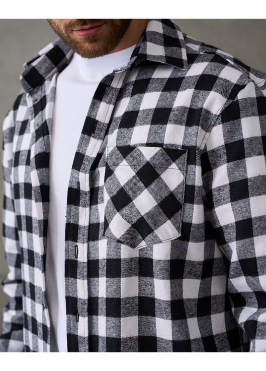 Бавовняна картата сорочка з кишенею ISSA PLUS (364270233)