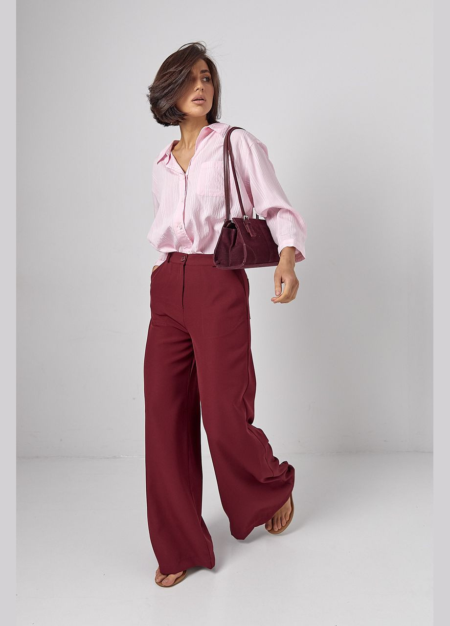 Жіноча сорочка у смужку з рукавами три чверті Lurex (319311914)