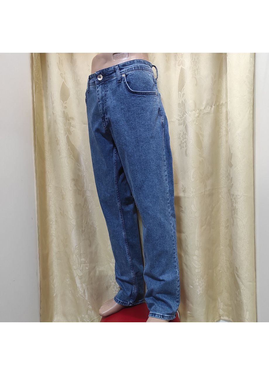 Джинси чоловічі Мом молодіжні стрейч блакитні Hacker (350349666)