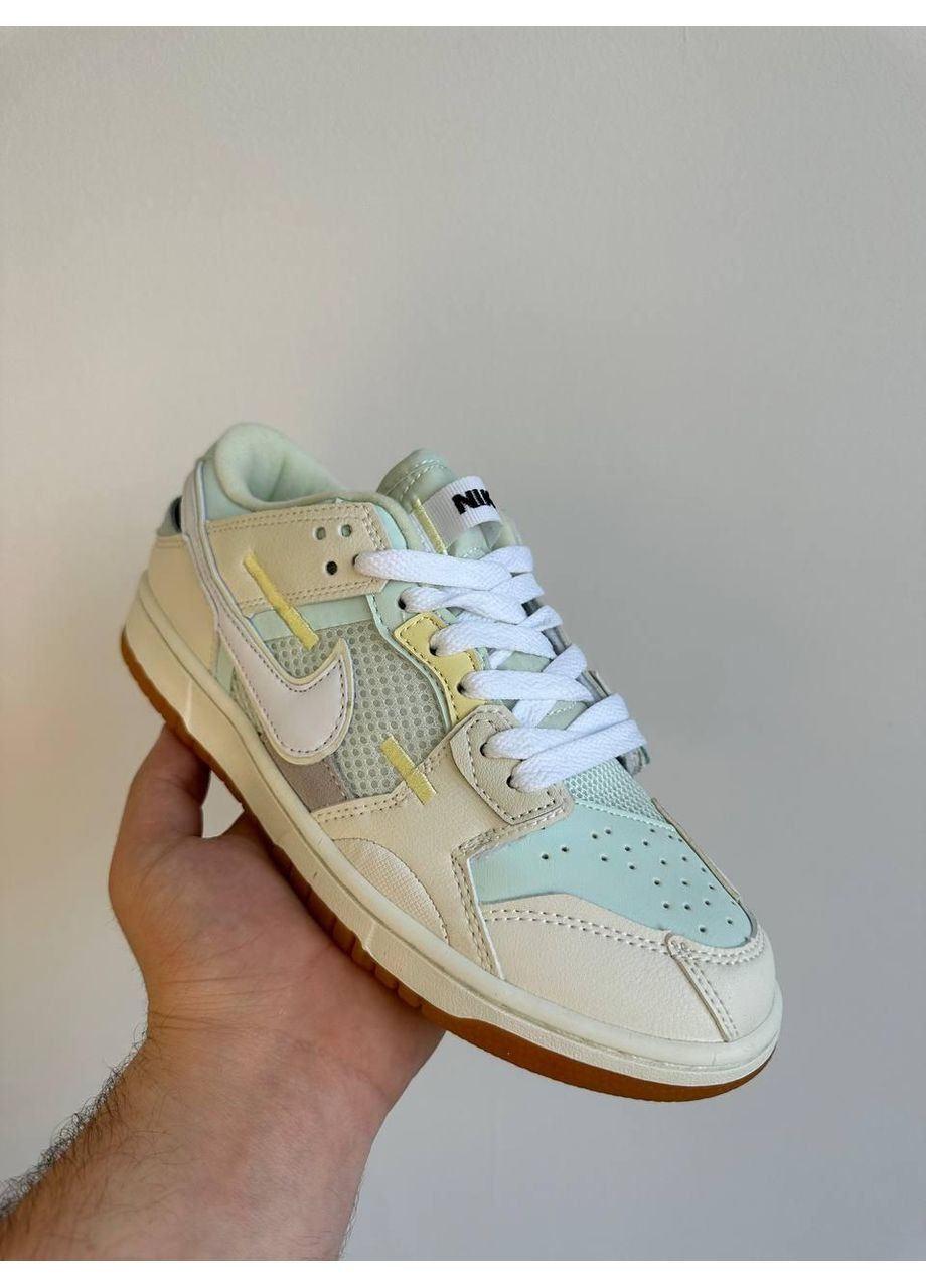 КРОСІВКИ ЖІНОЧІ NIKE SB DUNK BEIGE GREEN НАЙК СБ ДАНК No Brand сірі демісезони (369388191)