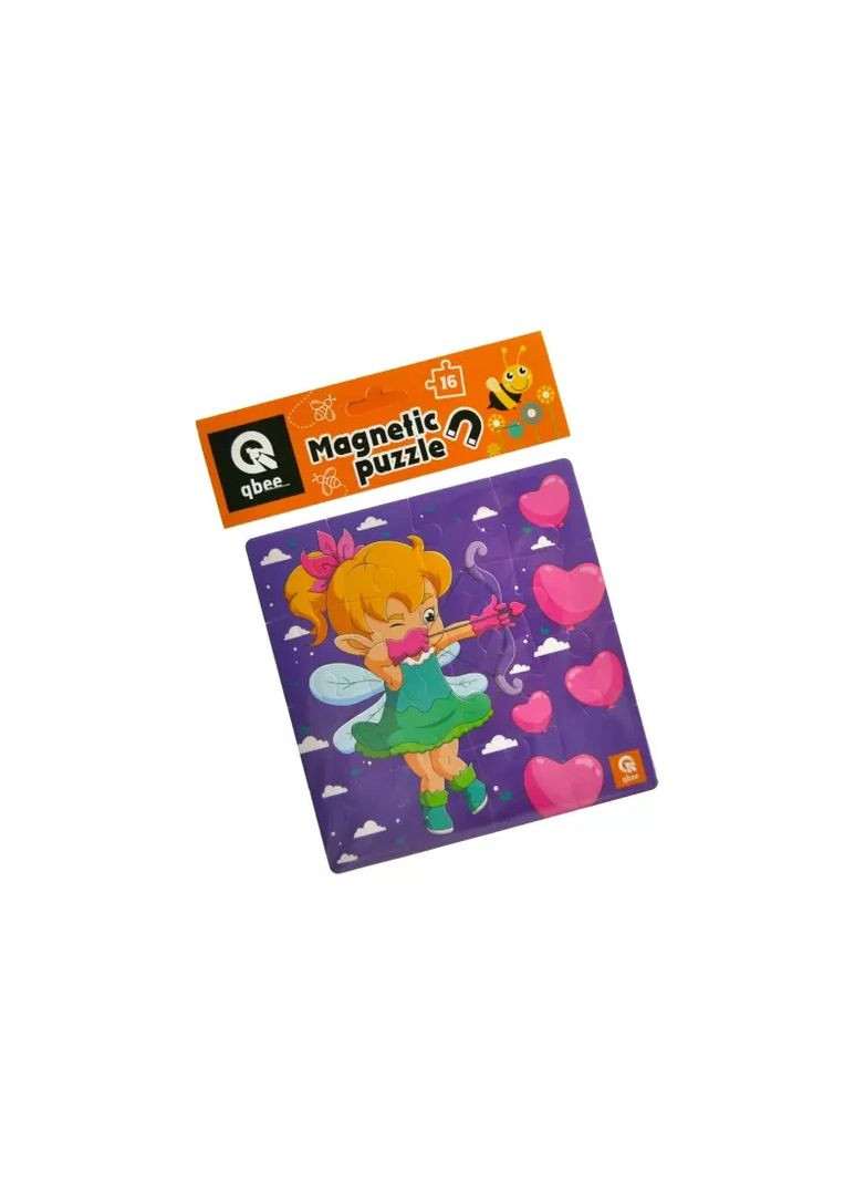 Пазли дитячі м'які магнітні Дівчинка Фея QB200-004 qbee 16 елементів, р-р пазла 23*23 см No Brand (362427932)