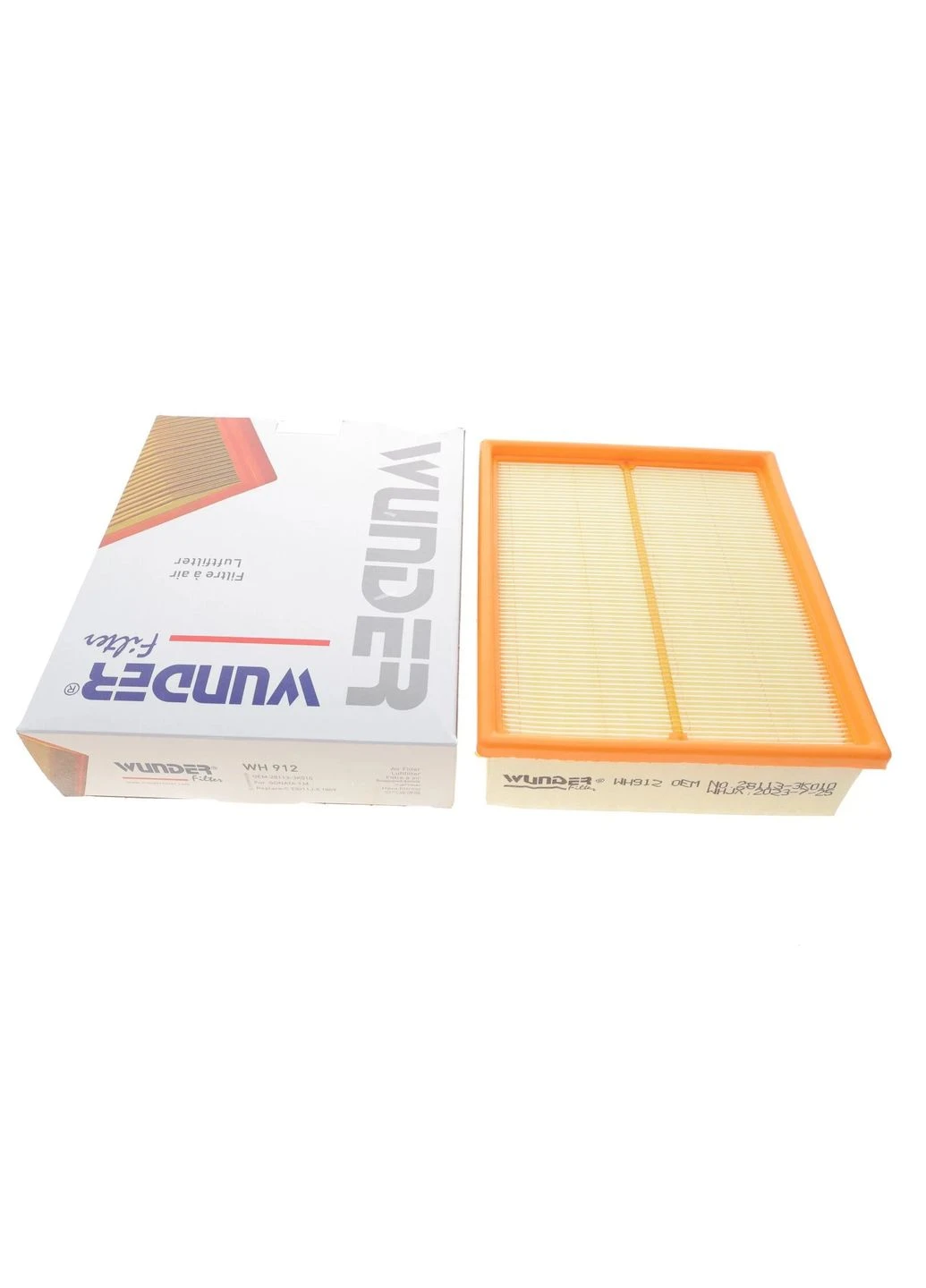Фильтр воздушный Hyundai Sonata V 2.0 CRDI 05-10 WH 912 (opt-om) Wunder Filter (381475211)