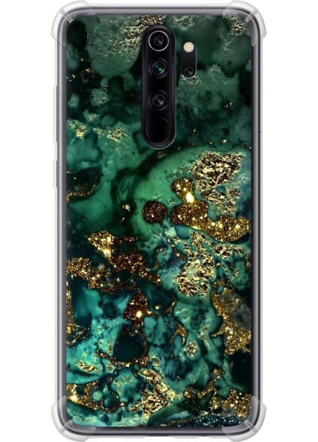 Силіконовий протиударний с посиленими кутами чохол 'Мармур золото багатство' для Endorphone Xiaomi Redmi Note 8 Pro (293153387)
