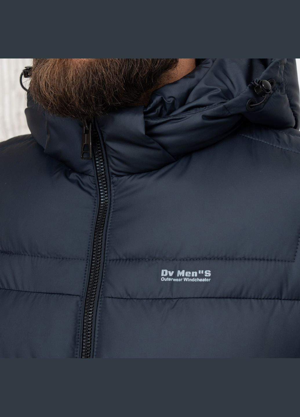 Темно-синя зимня зимова чоловіча куртка великого розміру SK