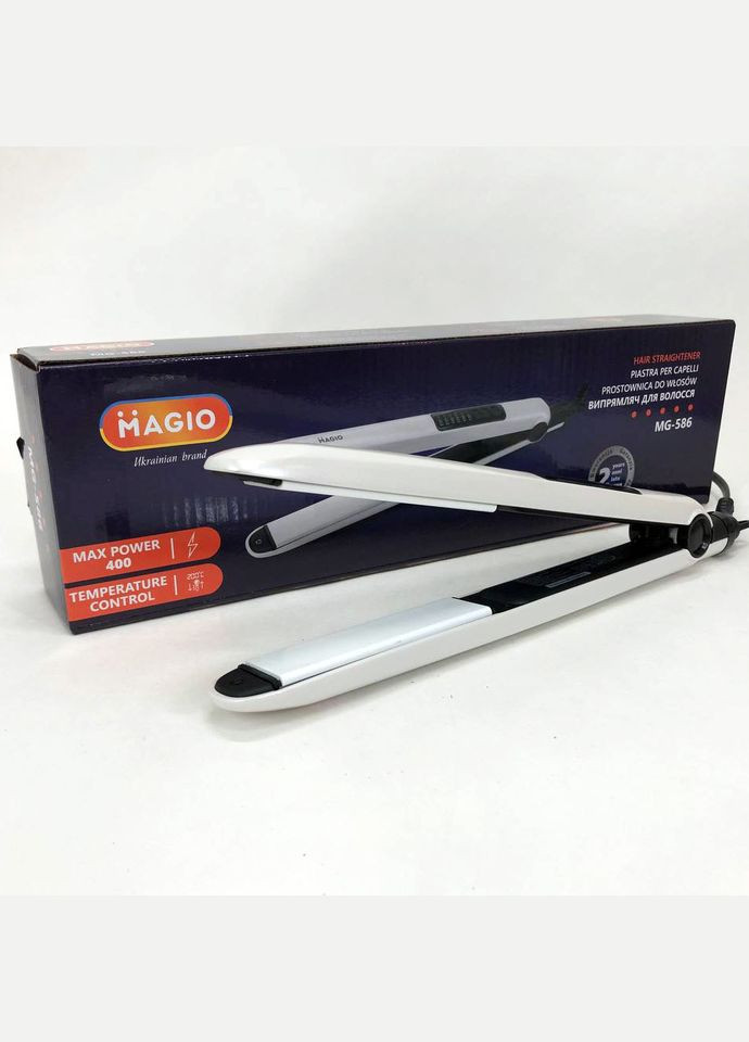 Щипці випрямляч для волосся MG-586, праска для завивки волосся, прилад для завивки волосся Magio (364663865)