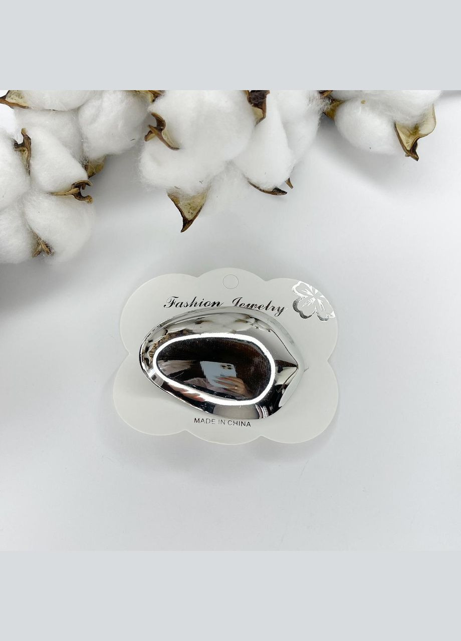 Заколка для волося Заколка-автомат для волося раковина ракушка Сталистый 61 мм х 42 мм х 15 мм Finding (316249150)