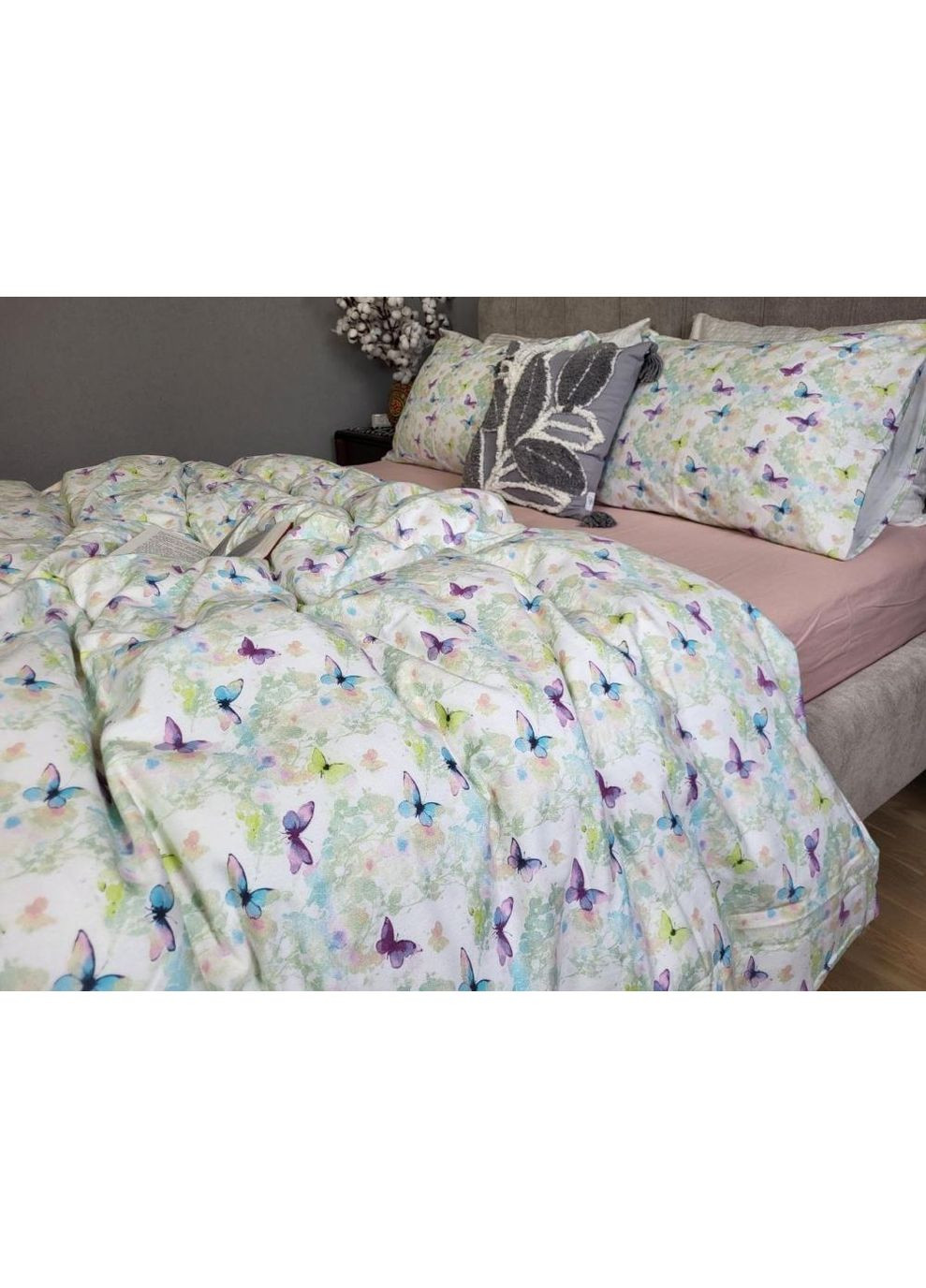 Постільна білизна Чарівниця/пудра, фланель(байка) Двухспальний розмір, наволочки 70/70 No Brand (364217364)