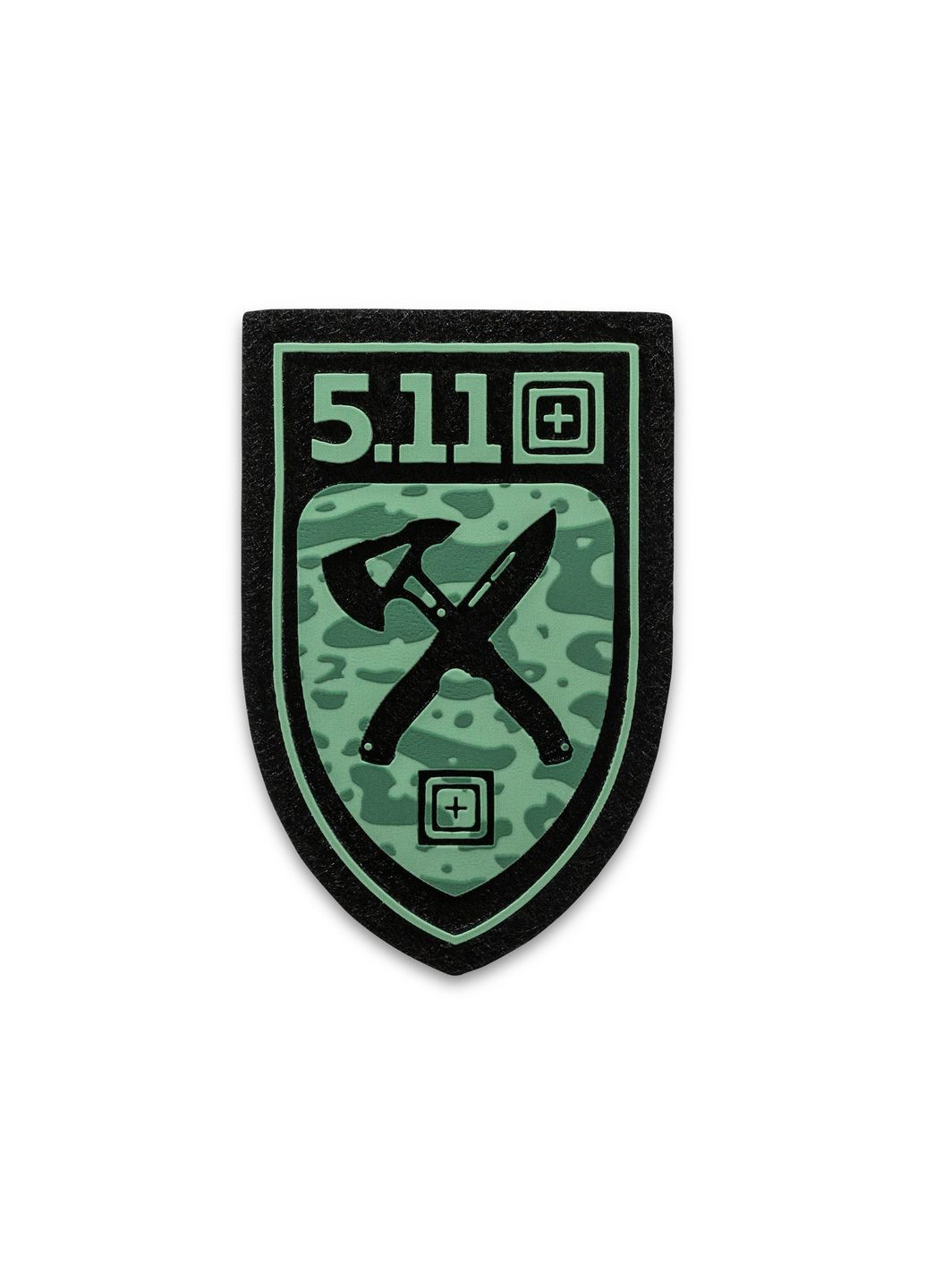 Нашивка Crossed Blade Axe PatchGREEN 5.11 Tactical (315881193)