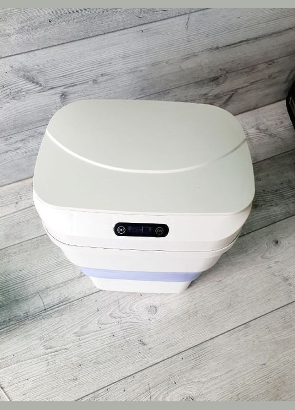 Відро для сміття сенсорне складане з кришкою 8 л сміттєвий кошик силіконовий датчиком для кухні No Brand (348118939)