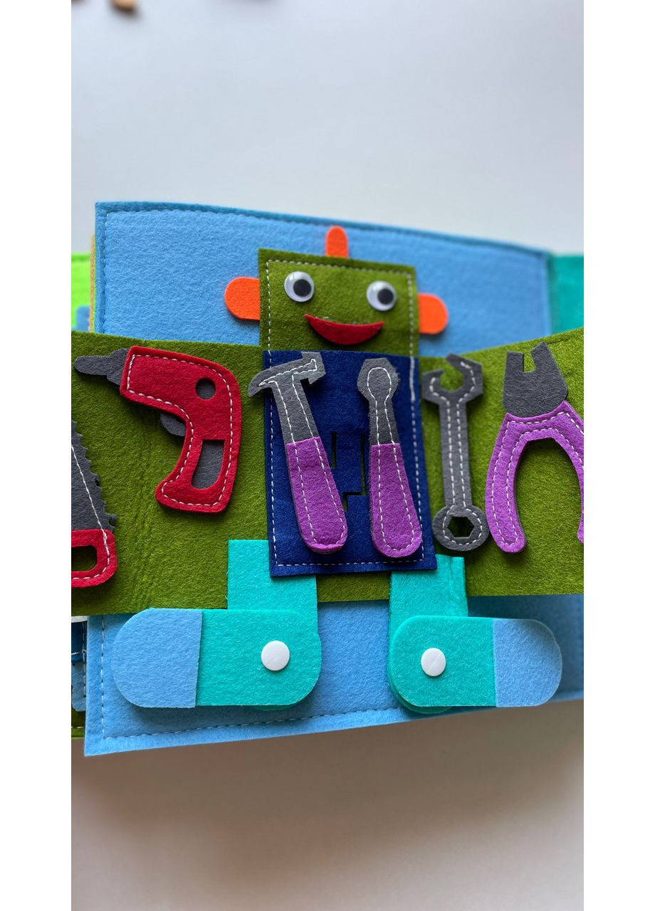 Фетрова інтерактивна розвиваюча книга бізібук «Мій будиночок" No Brand (366971258)